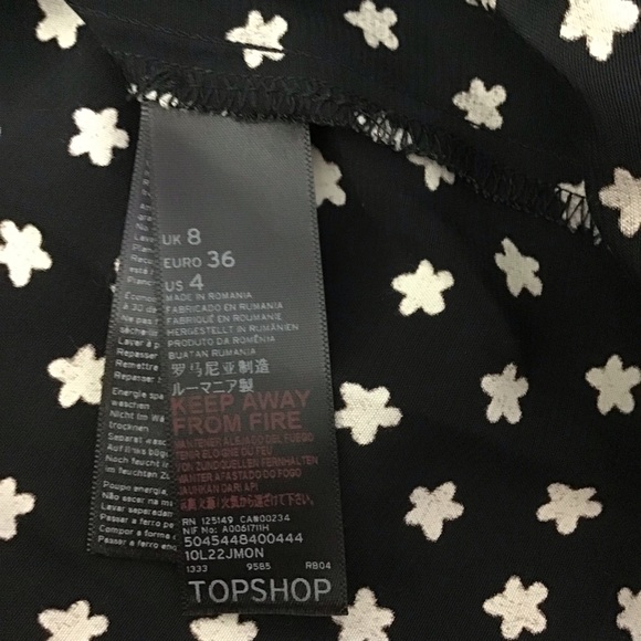 TOPSHOP NWT BLACK/WHITE DRESS - Picture 7 of 8